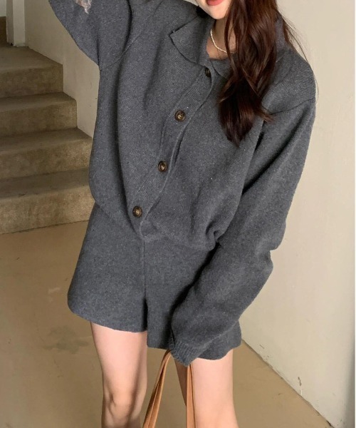 WEGO（ウィゴー） セットアップ WEGO/26春ハイゲージニットポロカーデ