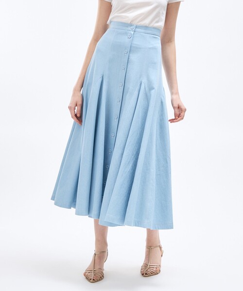 DEICY（デイシー） スカート デニムフレアスカート : ZOZOTOWN Yahoo