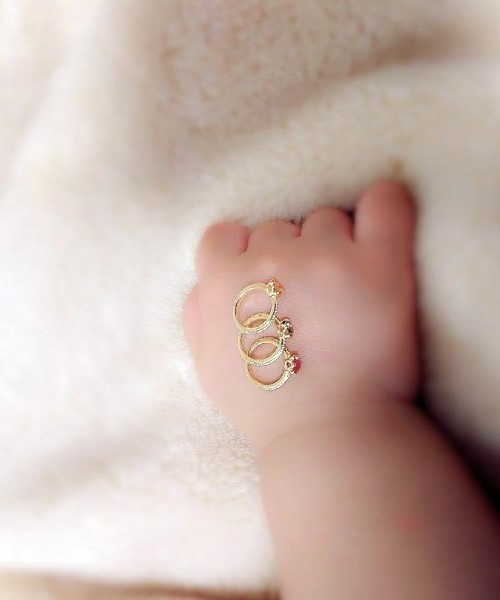 agete（アガット） 指輪 リング K10マザーリング（アクアマリン