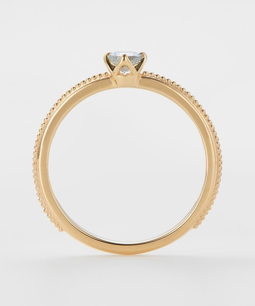 agete（アガット） 指輪 リング K10マザーリング（アクアマリン