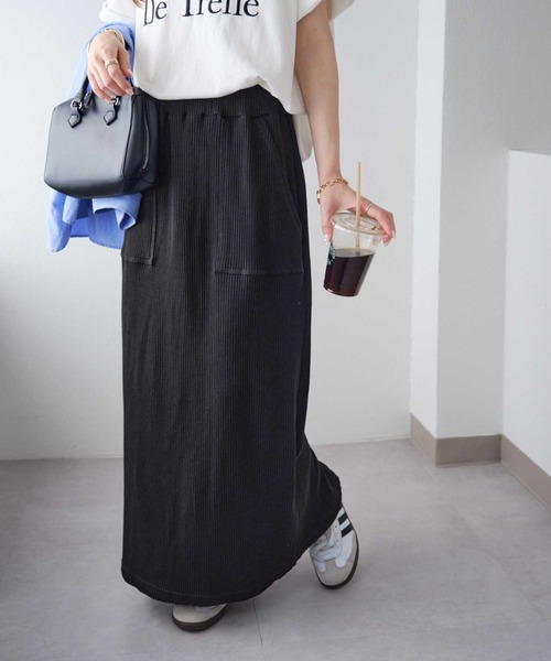 Discoat（ディスコート） スカート 「S〜XLサイズ展開」ワッフルナロー