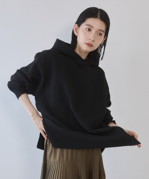 hunch（ハンチ） パーカー ニット フードパーカー レディース