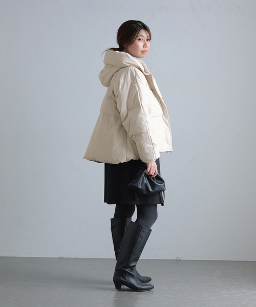 La TOTALITE（ラ トータリテ） ダウン ダウンジャケット プリーツ