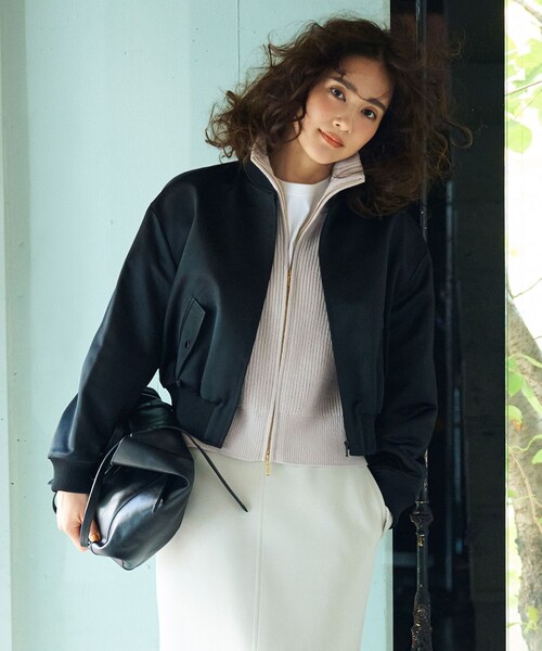 uncrave（アンクレイヴ） ブルゾン アウター ラスターサテン ブルゾン