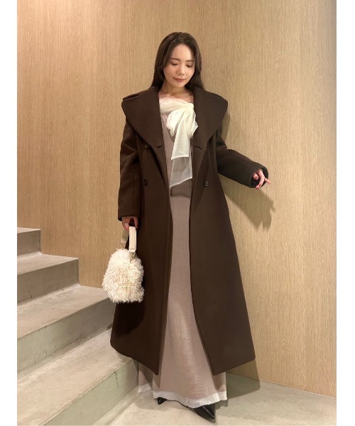 FRAY I.D（フレイ・アイディー） ダッフルコート コート ビッグカラー