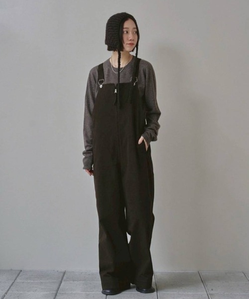 TODAYFUL サロペット オーバーオール Frontzip Twill Salopette