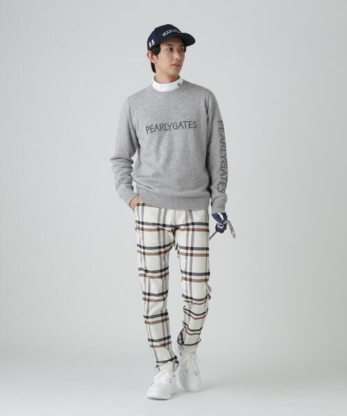 PEARLY GATES（パーリーゲイツ） セーター ニット 12G部分ジャガード