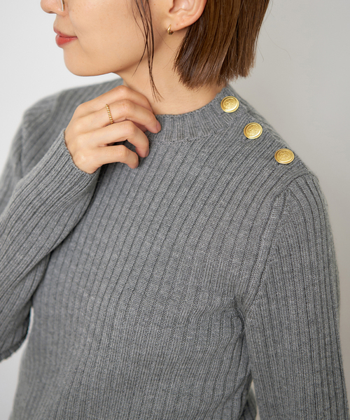 IENA（イエナ） ニット セーター ワイドリブプルオーバー レディース