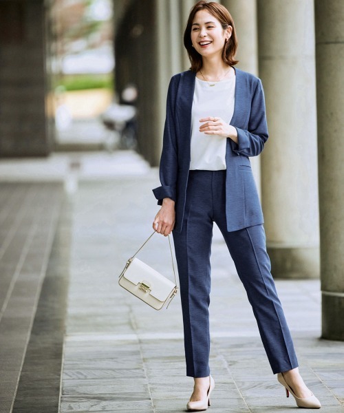 7days Life Styling セットアップ 「洗える」リネンライク ストレッチ