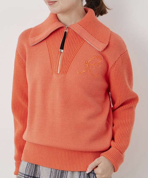 JUN&ROPE'（ジュンアンドロペ） ニット セーター ハーフジップ長袖