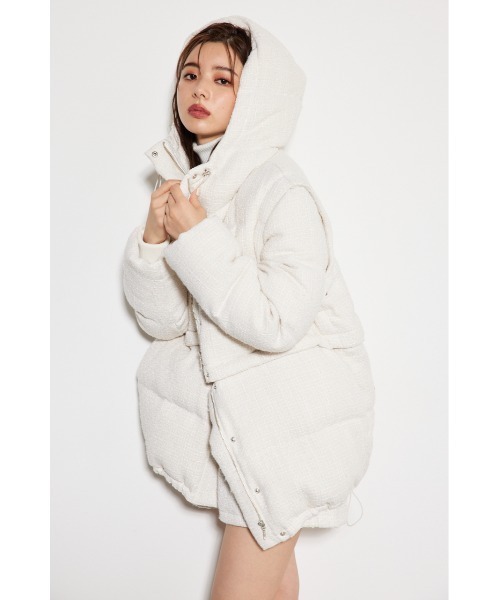 rienda（リエンダ） ダウンコート MEDIUM ホワイト系その他 レディース