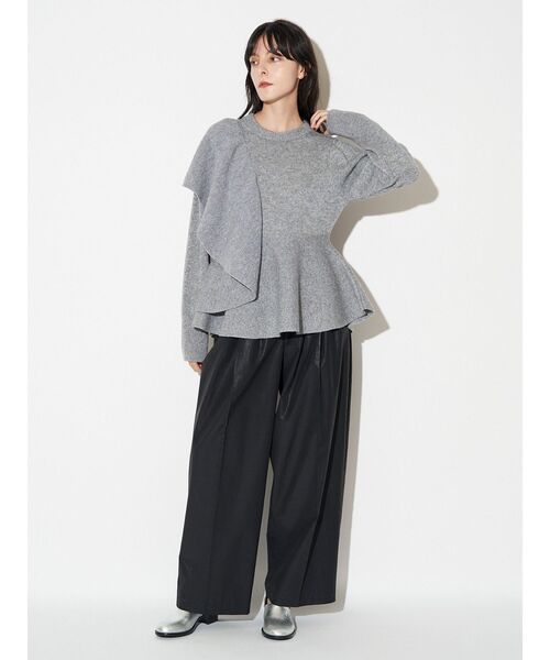 ELENDEEK（エレンディーク） ニット セーター ショルダーフリル