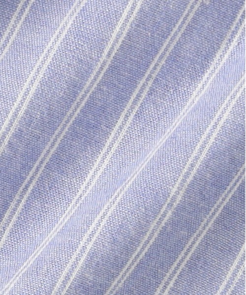 BACK NUMBER シャツ 「BACK NUMBER」綿麻ストライプシャツ メンズ