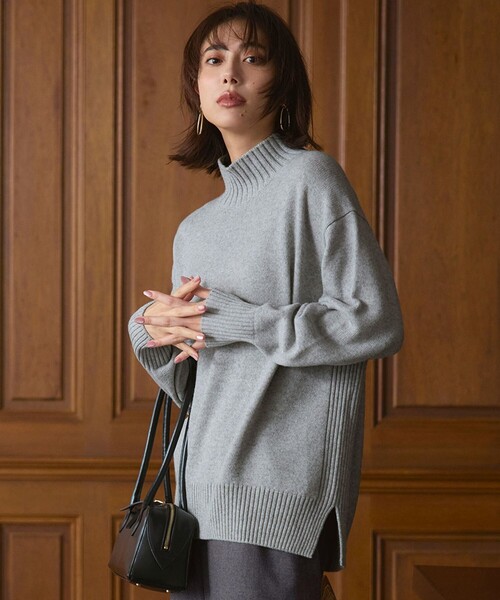 23区（ニジュウサンク） ニット セーター カシミヤブレンド ハイネック