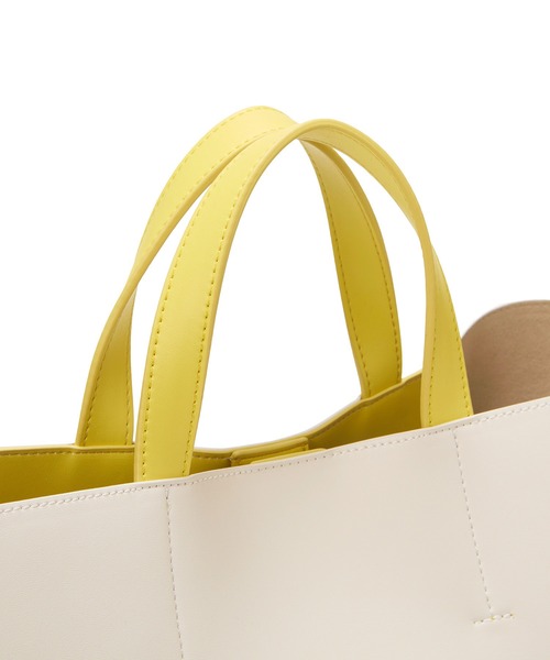 TOPKAPI COULEUR トートバッグ バイカラー ショルダー付き A4 トート