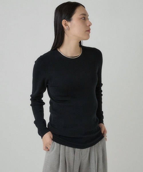 Chaos（カオス） ニット セーター /18G梳毛クルーネックニットプル