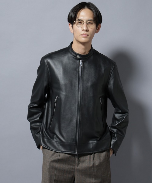 NANO universe（ナノ・ユニバース） 革ジャン ライダース ラムナッパ