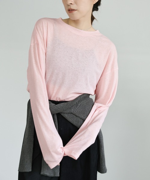 select MOCA（セレクトモカ） tシャツ スラブシアークルーネック