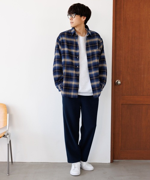 LAKOLE（ラコレ） シャツ モールチェックシャツ長袖 / 145342 メンズ