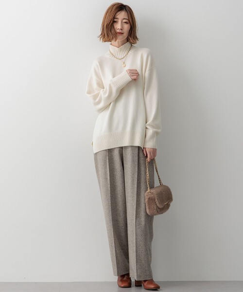 23区（ニジュウサンク） ニット セーター 「洗える」カシミヤブレンド