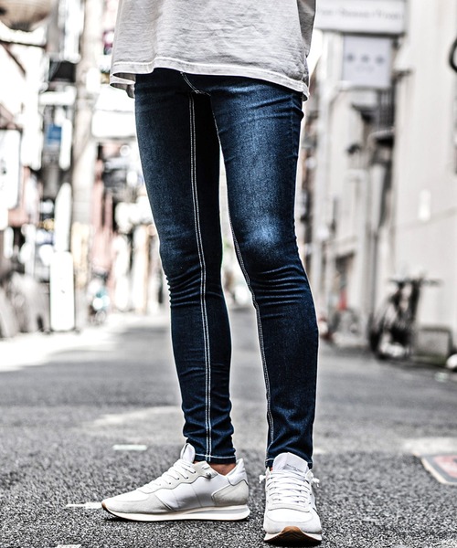 SOMEDIFF（サムディフ） ジーンズ 「SOMEDIFF」極細 ストレッチ