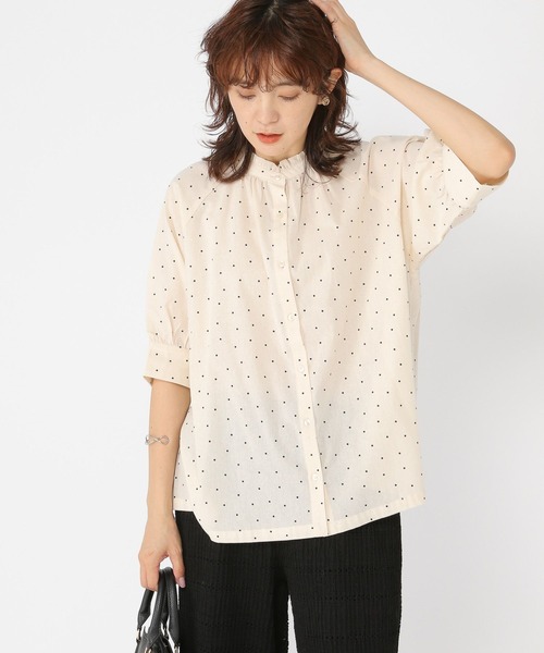 studio CLIP（スタディオクリップ） ブラウス シャツ シングルガーゼ襟