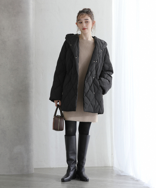 La TOTALITE（ラ トータリテ） ダウンコート ダウンジャケット ダイヤ