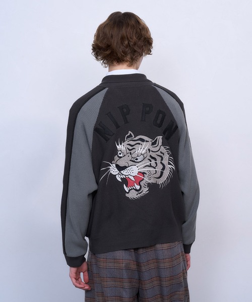 TASTE by Knit スカジャン 「TASTE by Knit」Knit embroidery sukajan