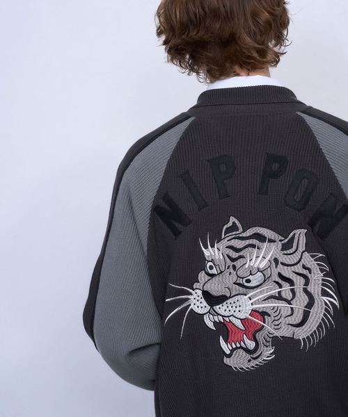 TASTE by Knit スカジャン 「TASTE by Knit」Knit embroidery sukajan