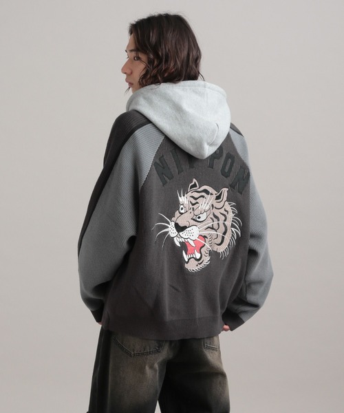 TASTE by Knit スカジャン 「TASTE by Knit」Knit embroidery sukajan