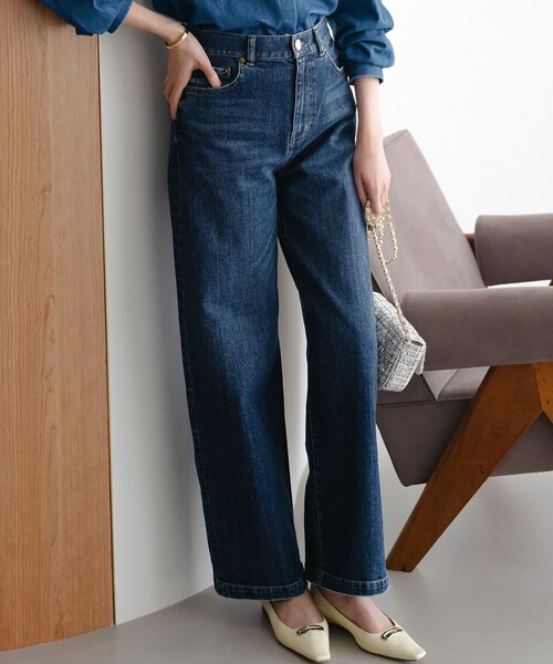 ジーンズ デニム デニムパンツ 23区DENIM ストレッチ ワイドパンツ