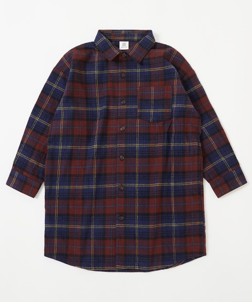devirock（デビロック） ワンピース 綿100% チェック柄 ネルシャツ