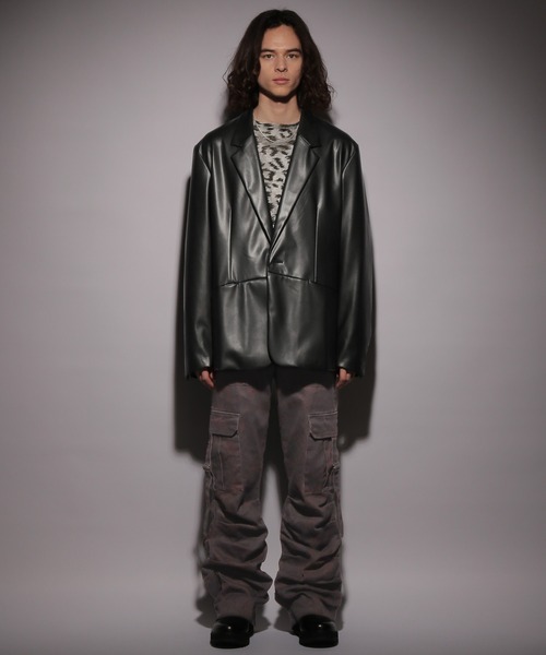 HARE（ハレ） ジャケット テーラードジャケット 「SET UP対応」レザー