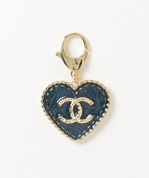 CHANEL（シャネル） ココマーク ハート デニム チャーム キーホルダー