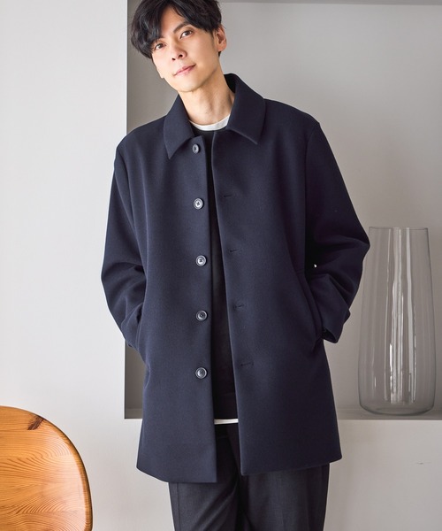 GLOBAL WORK（グローバルワーク） ステンカラーコート コート ウーリー