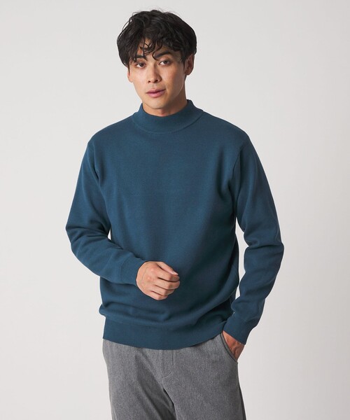 A DAY IN THE LIFE セーター ニット ハイゲージ ミラノリブ モック