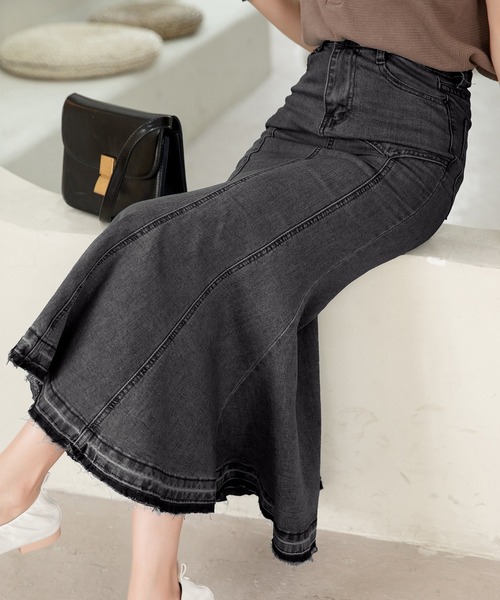 DAY CLOSET デニムスカート レディース マニッシュマーメイドデニム