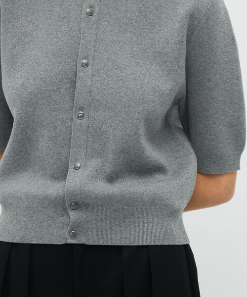 CABaN（キャバン） カーディガン コットンカシミヤ パールポロ