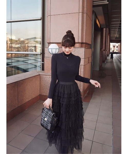 Her lip to スカート Loved one Tulle Skirt : ZOZOTOWN Yahoo!店