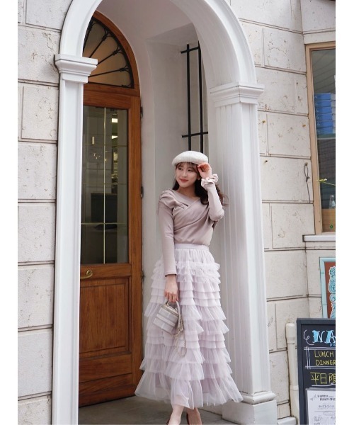 Her lip to スカート Loved one Tulle Skirt : ZOZOTOWN Yahoo!店