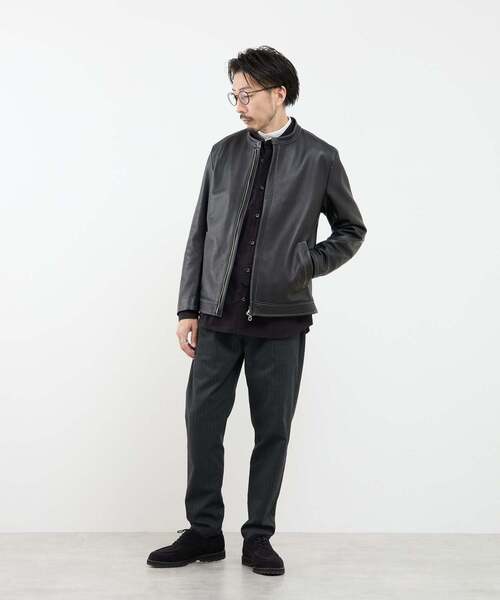 MEN'S MELROSE 革ジャン ライダース スムースレザーシングルライダース