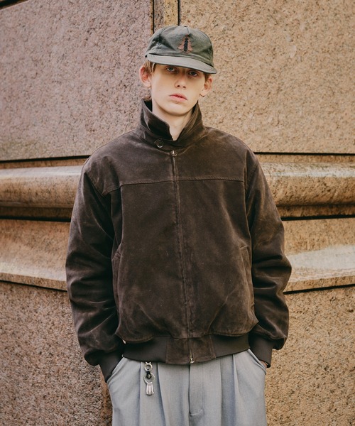 Regen Glanz ブルゾン アウター synthetic suede zip blouson