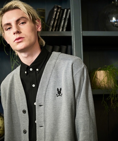 Psycho Bunny（サイコバニー） カーディガン ハニカムワッフル