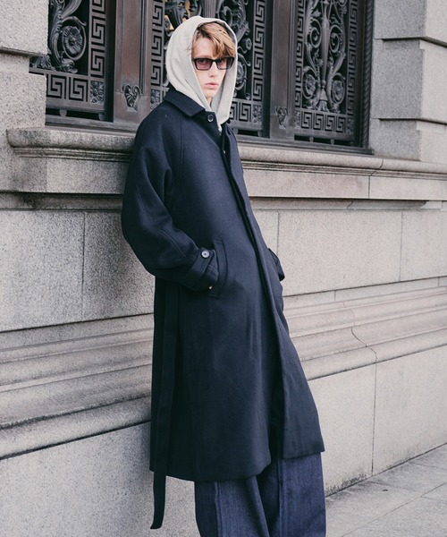 Regen Glanz ステンカラーコート コート wool balmacaan long coat