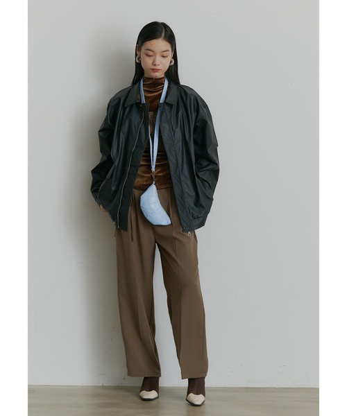 SEN TOKYO ブルゾン アウター ビッグシルエットレザーブルゾン