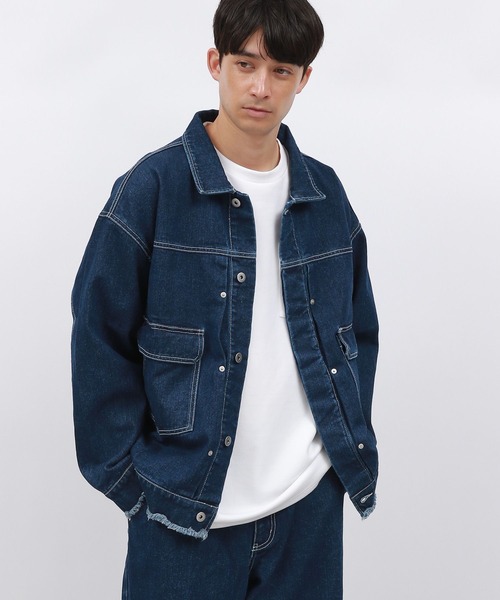 LAKOLE（ラコレ） デニムジャケット gジャン カットオフデニム