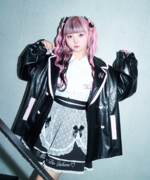 Magia Charm（マギアチャーム） レザージャケット ライダース 配色