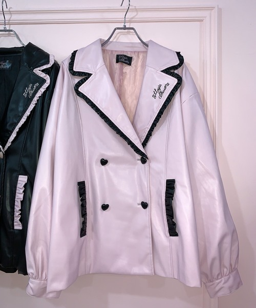 Magia Charm（マギアチャーム） レザージャケット ライダース 配色