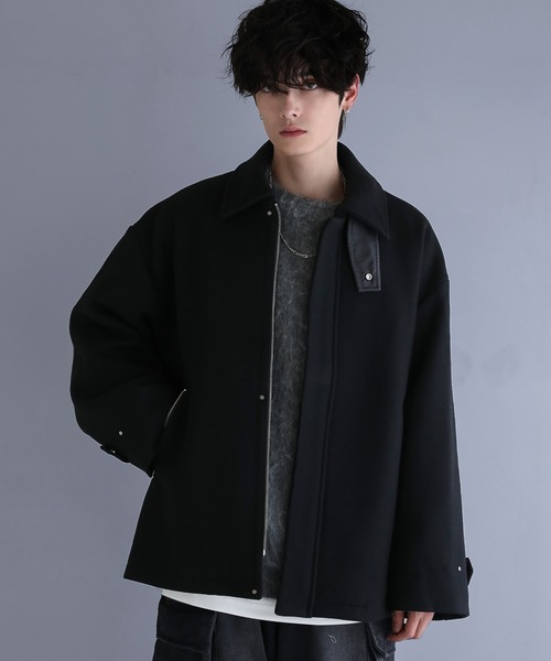 LILL（リル） コート ジャケット ルーズシルエットラムウールメルトン