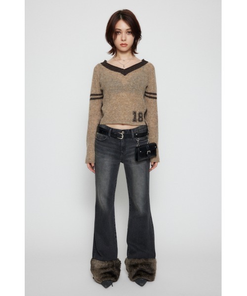 LAGUA GEM（ラグアジェム） ジーンズ デニム デニムパンツ FAUX FUR